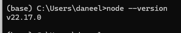 Windows 检查 Node 版本