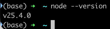 macOS 检查 Node 版本