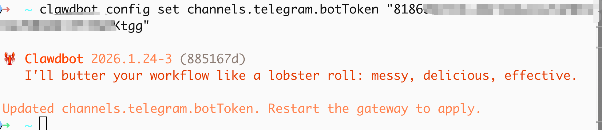 写入 Bot Token
