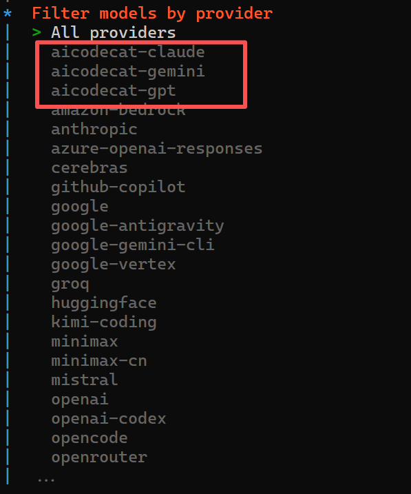 选择 aicodecat-gpt