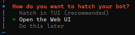 选择 Web UI